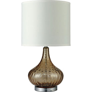 Donna Amber 15"H Glass Amber Table Lamp image