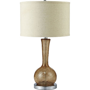 Rachel Amber 15"H Glass Amber Table Lamp