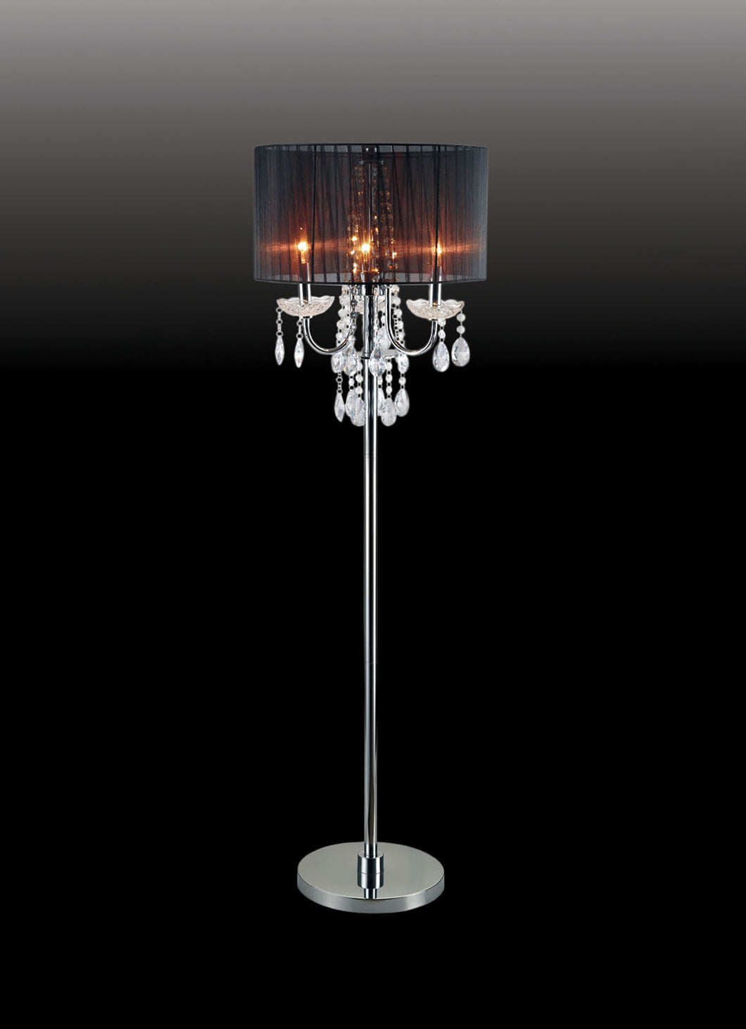 Jada Black Floor Lamp