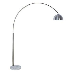 Rene White/Chrome Arch Lamp