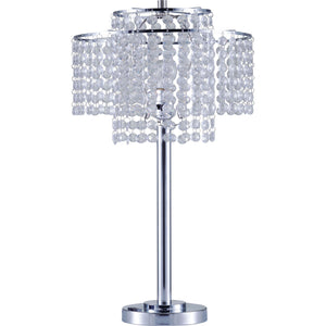 Kaitlyn Chrome 12"H Crystal Chrome Table Lamp