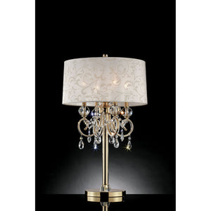 Deborah Gold 33"H Gold Table Lamp