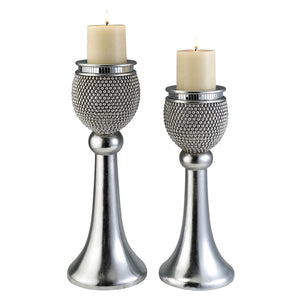 Sylvia Pearl Stone Candle Holder Set (2/CTN)