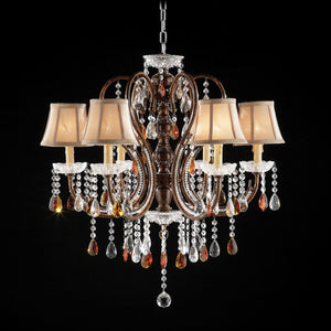 Juliet Golden Brown Ceiling Lamp, Hanging Crystal