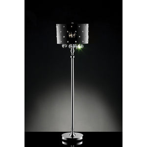 Bronte Black/Chrome Floor Lamp