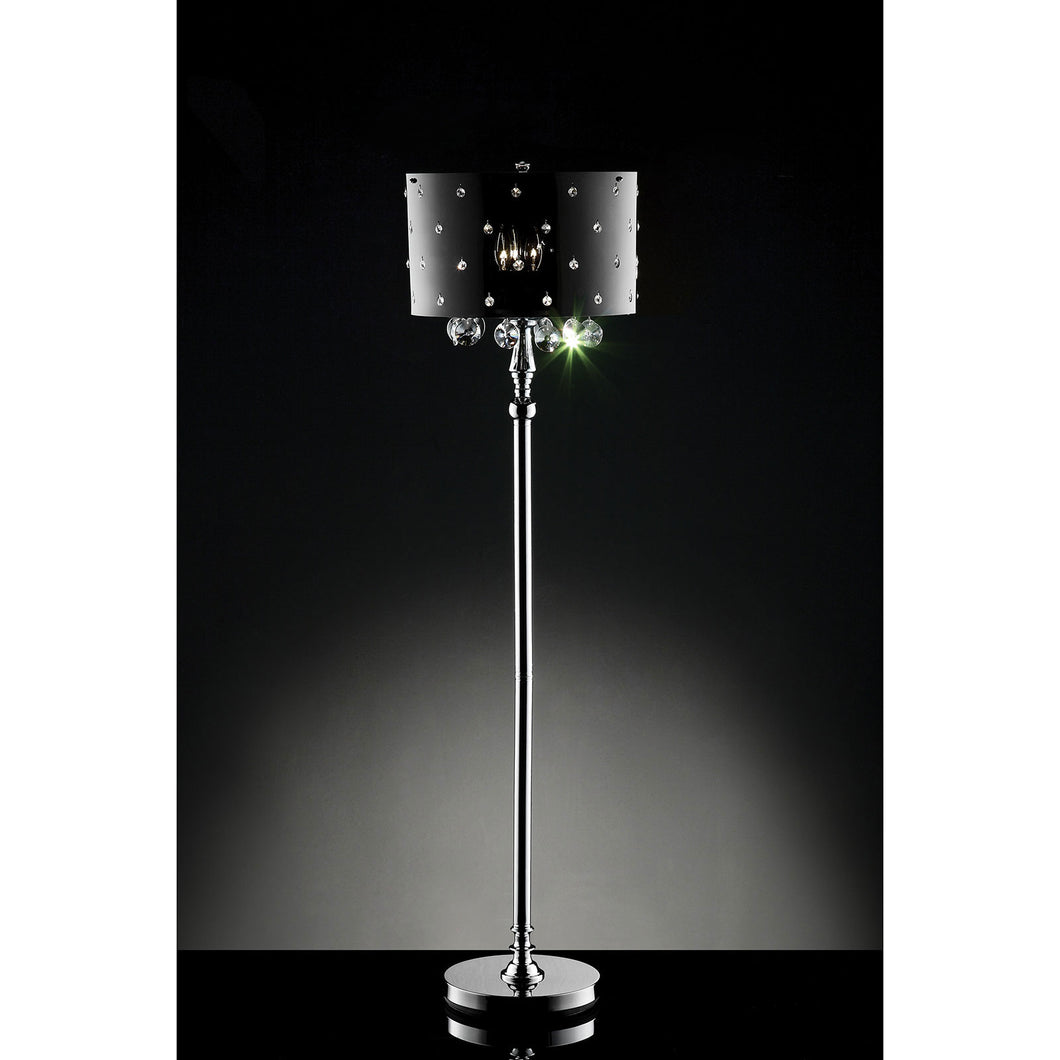 Bronte Black/Chrome Floor Lamp