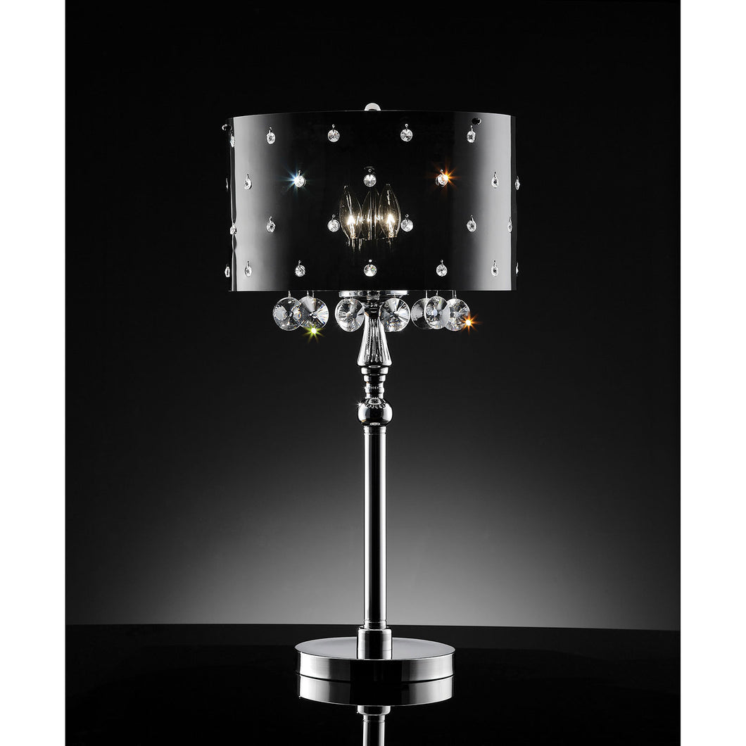 Bronte Black/Chrome Table Lamp