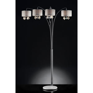 Calypso Off-White/Chrome Arch Lamp