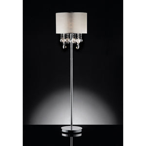 Calypso Off-White/Chrome Floor Lamp