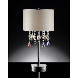 Calypso Off-White/Chrome Table Lamp