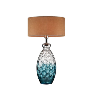 Cindy Aquamarine 28"H Aquamarine Glass Table Lamp