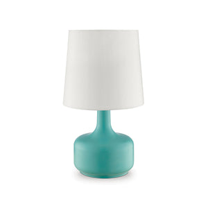 Farah Teal 17"H Matte Teal Table Lamp