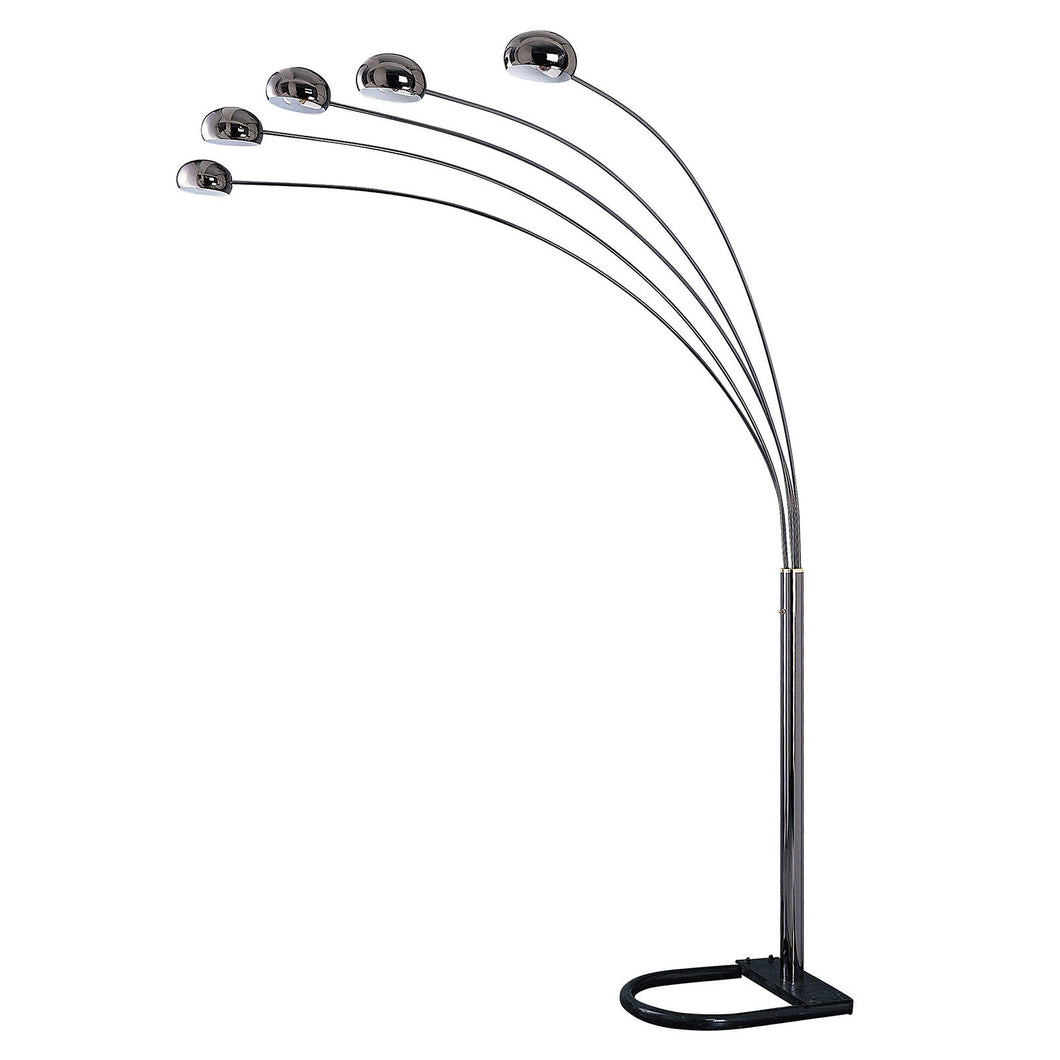 Flora Black/Chrome Arch Lamp