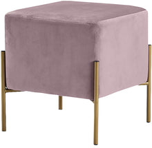 Load image into Gallery viewer, Isla Pink Velvet Ottoman/Stool image
