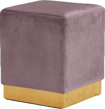 Load image into Gallery viewer, Jax Pink Velvet Ottoman/Stool image
