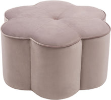 Load image into Gallery viewer, Daisy Pink Velvet Ottoman image

