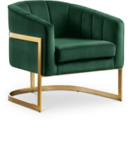 Load image into Gallery viewer, Carter Green Velvet Accent Chair image
