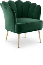 Load image into Gallery viewer, Jester Green Velvet Accent Chair image
