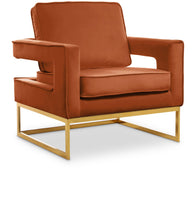 Load image into Gallery viewer, Noah Cognac Velvet Accent Chair image
