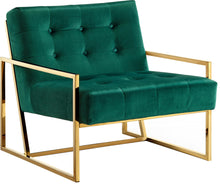 Load image into Gallery viewer, Pierre Green Velvet Accent Chair image
