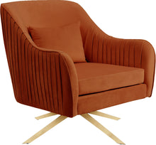 Load image into Gallery viewer, Paloma Cognac Velvet Accent Chair image
