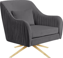 Load image into Gallery viewer, Paloma Grey Velvet Accent Chair image
