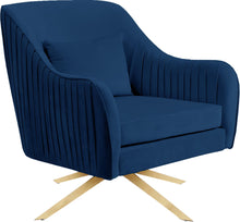 Load image into Gallery viewer, Paloma Navy Velvet Accent Chair image
