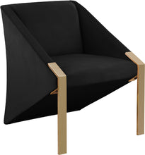 Load image into Gallery viewer, Rivet Black Velvet Accent Chair image
