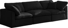 Load image into Gallery viewer, Plush Black Velvet Standard Cloud Modular Sofa image
