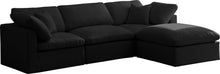 Load image into Gallery viewer, Plush Black Velvet Standard Cloud Modular Sectional image
