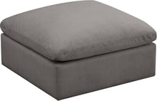 Load image into Gallery viewer, Plush Grey Velvet Standard Cloud Modular Ottoman image
