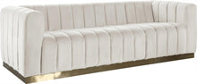 Load image into Gallery viewer, Marlon Cream Velvet Sofa image
