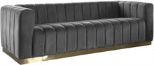 Load image into Gallery viewer, Marlon Grey Velvet Sofa image
