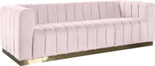 Load image into Gallery viewer, Marlon Pink Velvet Sofa image
