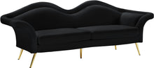 Load image into Gallery viewer, Lips Black Velvet Sofa image
