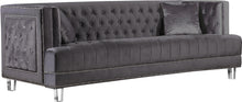 Load image into Gallery viewer, Lucas Grey Velvet Sofa image
