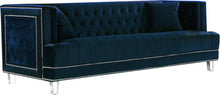 Load image into Gallery viewer, Lucas Navy Velvet Sofa image
