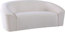 Load image into Gallery viewer, Riley Cream Velvet Loveseat image
