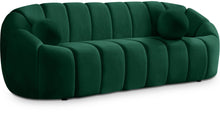 Load image into Gallery viewer, Elijah Green Velvet Sofa image
