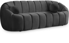 Load image into Gallery viewer, Elijah Grey Velvet Sofa image
