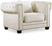 Load image into Gallery viewer, Bowery Cream Velvet Chair image
