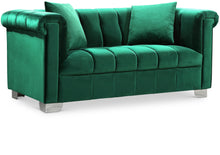 Load image into Gallery viewer, Kayla Green Velvet Loveseat image
