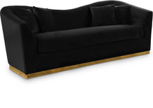 Load image into Gallery viewer, Arabella Black Velvet Sofa image
