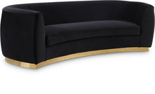 Load image into Gallery viewer, Julian Black Velvet Sofa image
