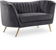 Load image into Gallery viewer, Margo Grey Velvet Loveseat image
