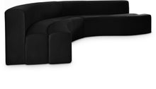Load image into Gallery viewer, Curl Black Velvet 2pc. Sectional image
