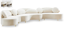 Load image into Gallery viewer, Vivacious Cream Velvet 3pc. Sectional (3 Boxes) image
