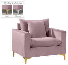 Load image into Gallery viewer, Naomi Pink Velvet Chair image
