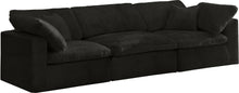 Load image into Gallery viewer, Cozy Black Velvet Cloud Modular Sofa image
