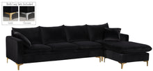 Load image into Gallery viewer, Naomi Black Velvet 2pc. Reversible Sectional image
